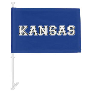 Kansas Car Flag