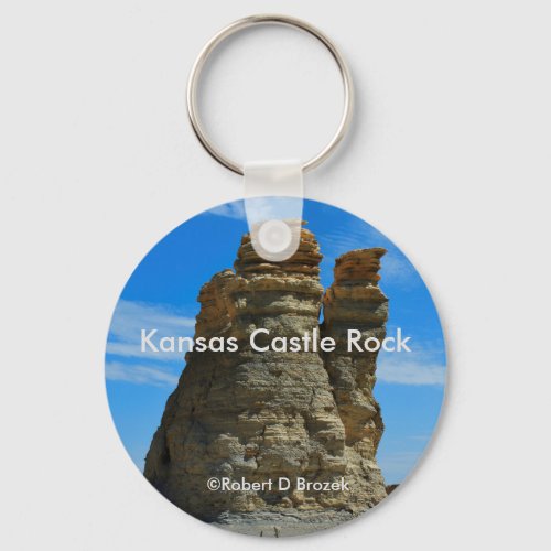 Kansas Castle Rock Key Chain