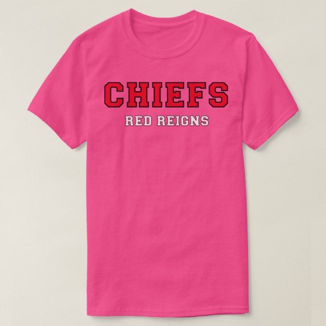 Kansas Chiefs Red Reigns T-Shirt (Design Front)