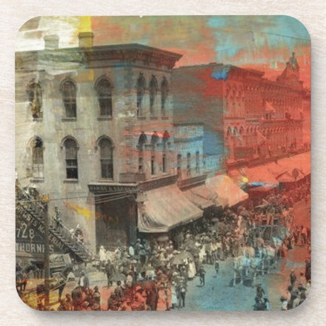 Kansas City 1886 Circus Parade Drink Coaster (Front)