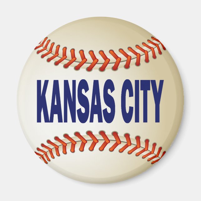 KANSAS CITY BASEBALL MAGNET (Front)