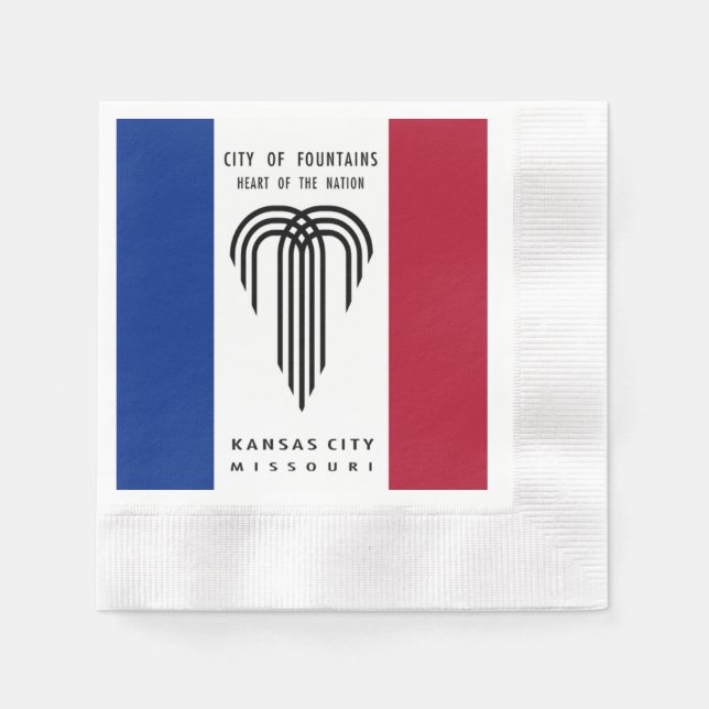 Kansas City flag Napkins (Front)