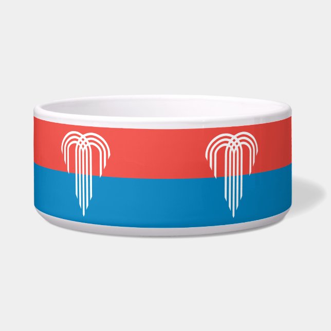 Kansas City Flag on Pet Bowl (Front)