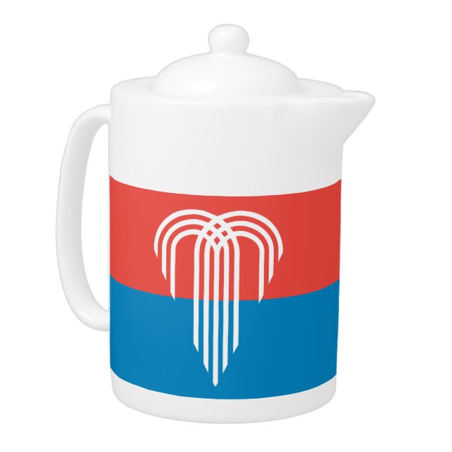 Kansas City Flag Teapot (Left)