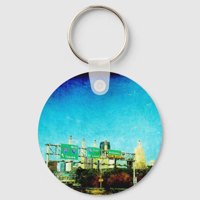 Kansas City Highway Keychain (Front)