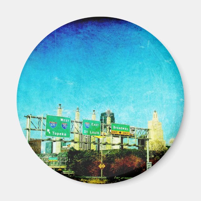 Kansas City Highway Magnet (Front)