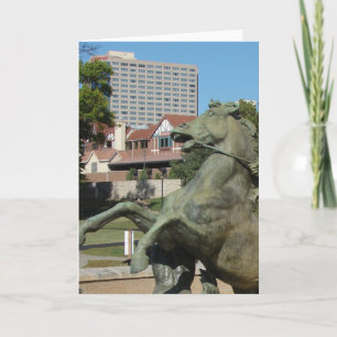 Kansas City Horse in Fountain Card