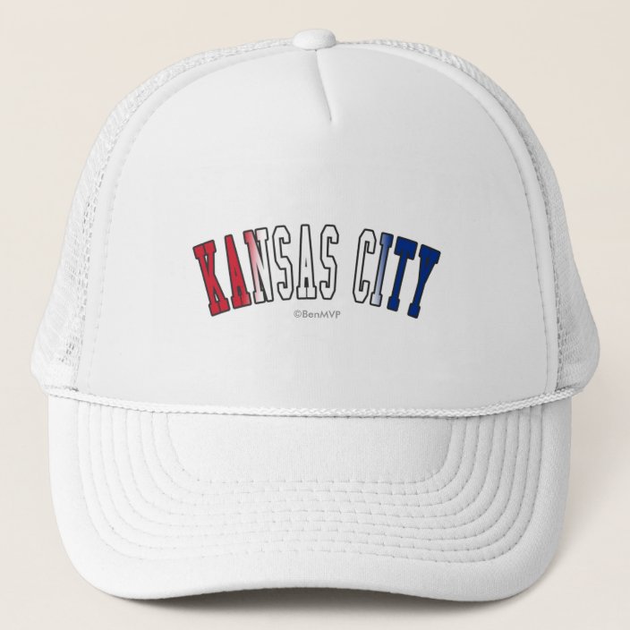Kansas City in Missouri State Flag Colors Mesh Hat