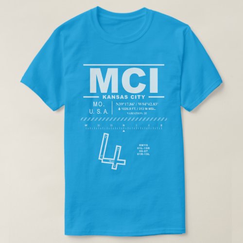 Kansas City International Airport MCI T_Shirt