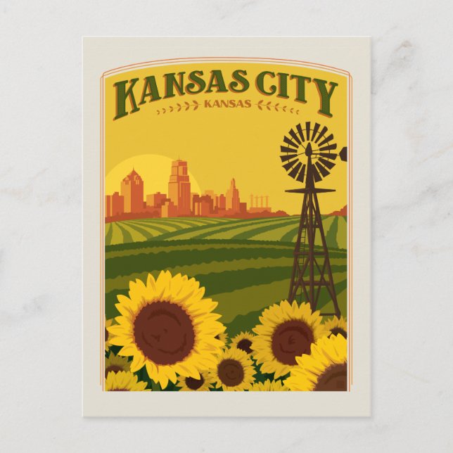 Kansas City, Kansas Postcard (Front)