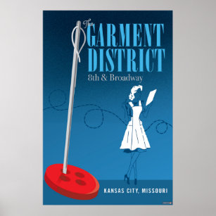 Kansas City Landmarks: Garment District – 24 x 36 Poster