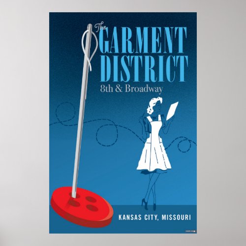 Kansas City Landmarks Garment District  24 x 36 Poster