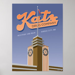 Kansas City Landmarks: Katz Drugs – 12 x 16 Poster