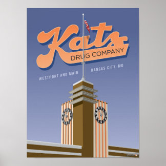 Kansas City Landmarks: Katz Drugs – 12 x 16 Poster