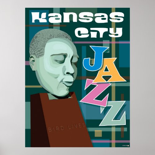 Kansas City Landmarks KC Jazz  18 x 24 Poster