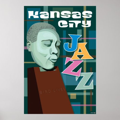 Kansas City Landmarks KC Jazz  24 x 36 Poster