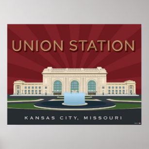 Kansas City Landmarks: Union Station – 24 x 18 Poster