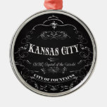 Kansas City Missouri - Bbq Capital Of The World Metal Ornament at Zazzle