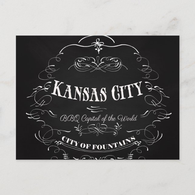 Kansas City Missouri - BBQ Capital of the World Postcard (Front)