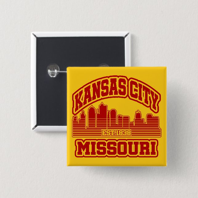 Kansas City,Missouri Button (Front & Back)