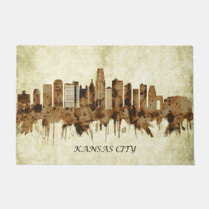 Kansas City Missouri Cityscape Doormat
