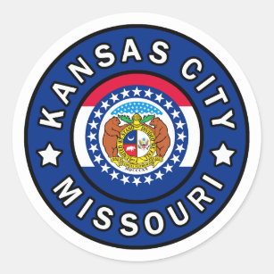 Kansas City Missouri Classic Round Sticker