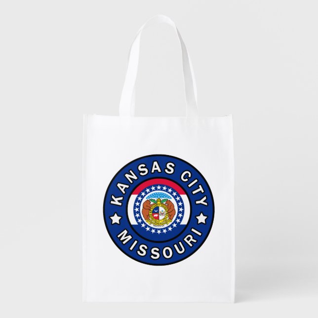Kansas City Missouri Grocery Bag (Front)