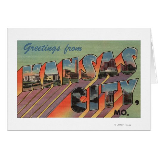 Kansas City, Missouri - Large Letter Scenes (Front Horizontal)