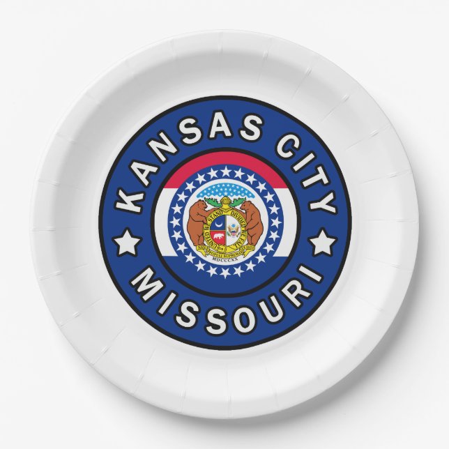 Kansas City Missouri Paper Plates (Front)