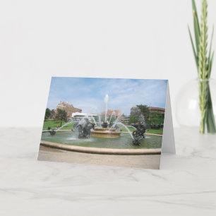 Kansas City, Missouri Plaza Fountain Card
