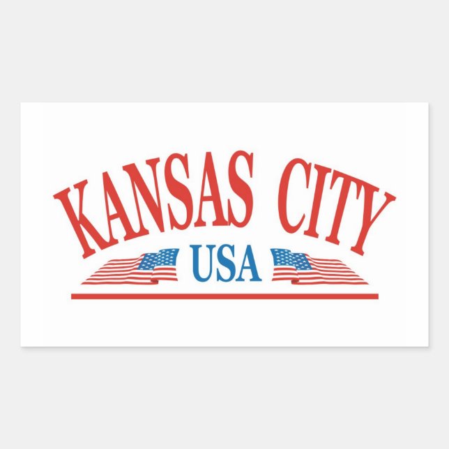 Kansas City Missouri Rectangular Sticker (Front)
