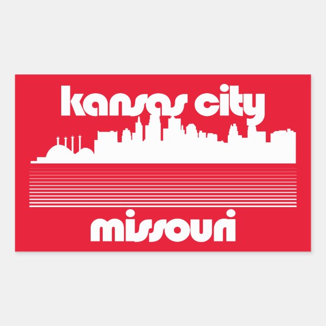 Kansas City Missouri Rectangular Sticker (Front)
