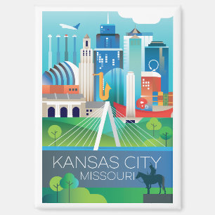 Kansas City, Missouri Refrigerator Magnet