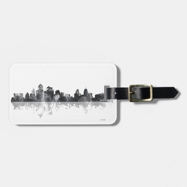 KANSAS CITY, MISSOURI SKYLINE LUGGAGE TAG (Front Horizontal)