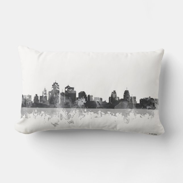 KANSAS CITY, MISSOURI SKYLINE LUMBAR PILLOW (Front)