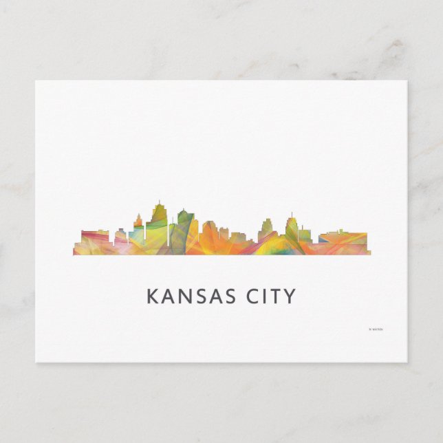 KANSAS CITY, MISSOURI SKYLINE WB1 - POSTCARD (Front)
