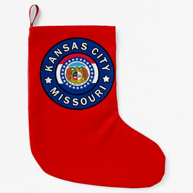 Kansas City Missouri Small Christmas Stocking (Front)