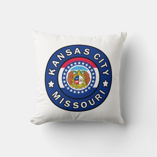 Kansas City Missouri Throw Pillow (Front)