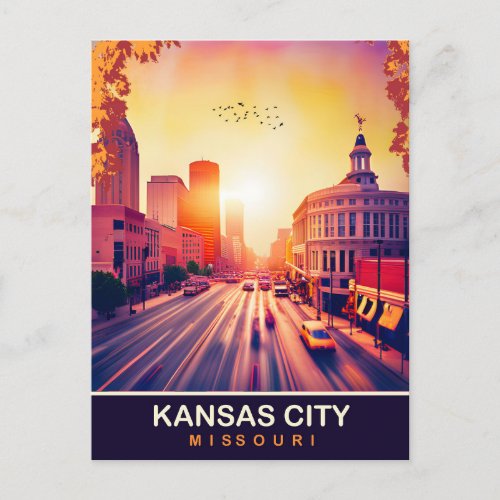 Kansas City Missouri Travel  Postcard