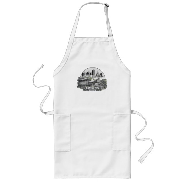 Kansas City Missouri USA Long Apron (Front)