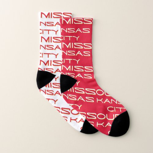 Kansas City MO Mix N Match Clash All_Over_Print Socks