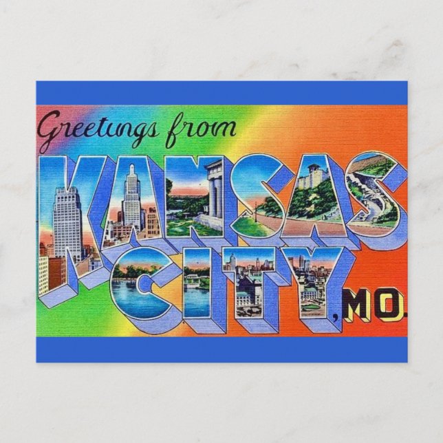 Kansas City MO Postcard (Front)
