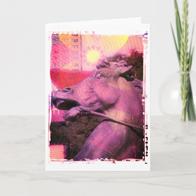 Kansas City Plaza Horse Fountain All Occasions Card (Front)