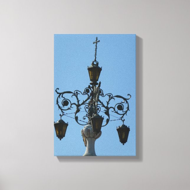 Kansas City Plaza Light Canvas Print (Front)