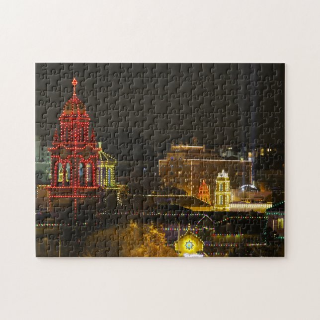 Kansas City Plaza Lights Jigsaw Puzzle (Horizontal)