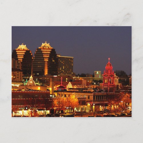 Kansas City Plaza Lights Postcard