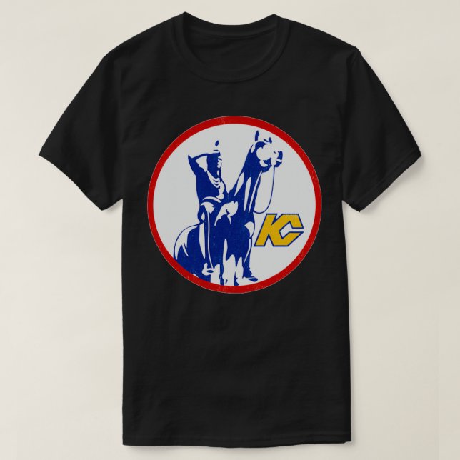 Kansas City Scouts Hockey 1974 Vintage Logo T-Shirt (Design Front)