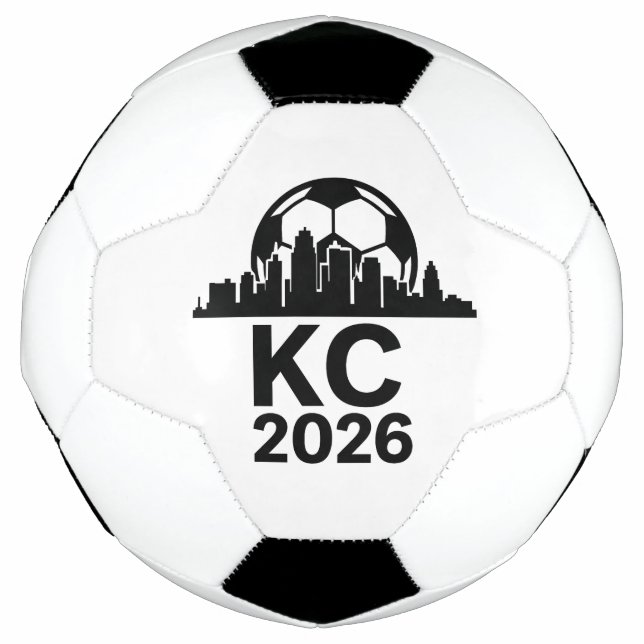 KANSAS CITY SKYLINE 2026 SOCCER SOCCER BALL (Front)