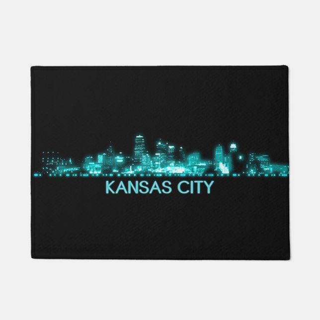 Kansas City Skyline Doormat (Front)