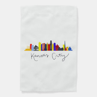 Kansas City Skyline Garden Flag